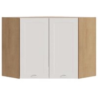 Armario Aereo Canto Obliquo 2 Portas 75 cm CD685 Branco Dtall