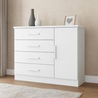 Cômoda Sapateira 4 Gavetas 1 Porta Genova Plus Zanzini