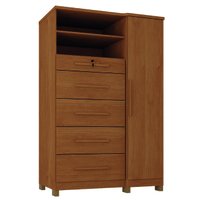 Cômoda com Sapateira e Cabideiro Multiuso Com 5 Gavetas 1 Porta Imperial Zanzini