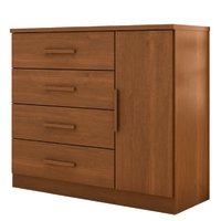 Cômoda Sapateira Com 4 Gavetas 1 Porta Genova Plus Zanzini