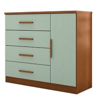 Cômoda Sapateira Com 4 Gavetas e 1 Porta Genova Plus Zanzini