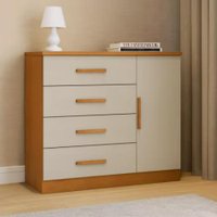 Cômoda Sapateira Com 4 Gavetas e 1 Porta Genova Plus Zanzini