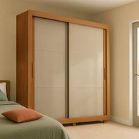 Guarda Roupas Casal 2 Portas de Correr 4 Gavetas Titanium Zanzini