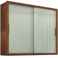 Guarda Roupas Casal Ripado Com 2 Portas de Correr 4 Gavetas Trianon Zanzini Areia/Madeirado