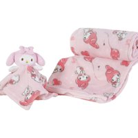 Manta com Naninha Coral Fleece Turma da Hello Kitty 75x100cm My Melody