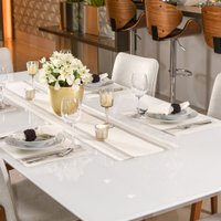 Trilho de Mesa 150x30 Fio Tinto Tessi Classic Taupe