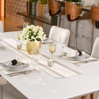 Trilho de Mesa 150x30 Fio Tinto Tessi Classic Fendi