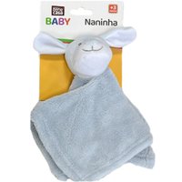 Naninha para Bebê Soninho Encantado 27x27cm Cachorro Azul
