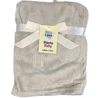 Manta Bebê Oportunity Flannel Fleece 100x75 Cinza Cintilante