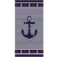 Toalha de Praia Microfibra Anti Areia New 70x140cm Anchor
