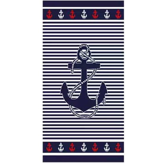 Toalha de Praia Microfibra Anti Areia New 70x140cm Anchor