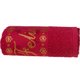 Kit 6 Toalha de Rosto Feliz Natal Bordada Jacquard 45x68cm Vermelho