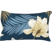 Jogo de Fronha Microfibra Estampada 47x70cm Azul Cobalto