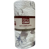 Kit Cobre Leito Casal Ultra Lisse Estampado 210x230cm Arabesco