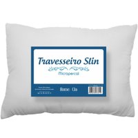 Travesseiro Slin Micropercal Suporte Médio 45x65cm  Branco