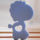 Mordedor Girafa Funny para Bebê de Silicone 7,03x6,55x0,83cm Azul