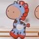 Mordedor Girafa Funny para Bebê de Silicone 7,03x6,55x0,83cm Azul