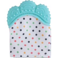Mordedor Luvinha para Bebê Silicone e Poliéster Verde Claro