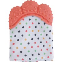 Mordedor Luvinha para Bebê Silicone e Poliéster Laranja