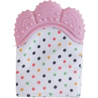 Mordedor Luvinha para Bebê Silicone e Poliéster Rosa