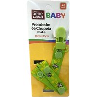 Prendedor de Chupeta Cute 30x1,5cm Verde