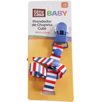 Prendedor de Chupeta Cute 30x1,5cm Azul
