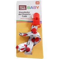 Prendedor de Chupeta Cute 30x1,5cm Vermelho
