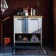 Gabinete Banheiro Com Tampo 2 Portas 79 cm BN02 Cinza Dtall