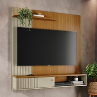 Painel para TV Até 65 Polegadas Aurora 1 Porta Cumaru/Opala - Madetec