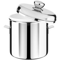 5 Baldes Térmicos para Gelo com Tampa Inox 1,5L Brinox Restaurantes Bares Hotéis Bebidas
