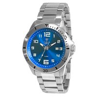 Relógio Masculino Tuguir Analógico Infinity TGI37010 - Prata e Azul