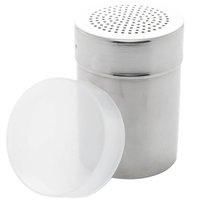 Kit 48 Saleiros de Mesa com Tampa Aço Inox Restaurante Lanchonete Porta Sal Pimenteiro