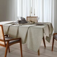 Toalha Mesa Retangular Döhler Clean Linhares Paloma Bege 8 Lugares