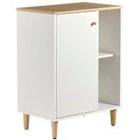 Gabinete Banheiro 1 Porta 2 Prateleiras 60 cm BN06 Branco Dtall