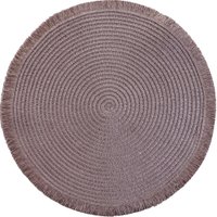 Lugar Americano Redondo Franja 38cm Mauve