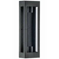 Arandela Preta Prime 2 Lâmpadas E27 Dital 13x8x40cm Interno Externo