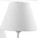 Luminária Arandela Cúpula Tecido Branca Bivolt 22x17x27cm de Parede Quarto Dital