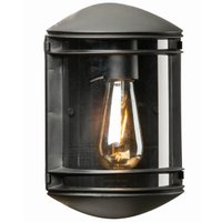 Arandela Bivolt Externa Interna Preta 19x25cm Elegance Lente