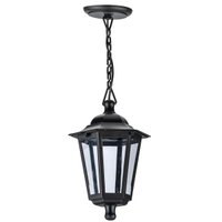 Pendente Grego Externo Luminária 18x58cm Bivolt Preto Dital