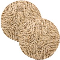 Jogo 2 Americano Fibra Natural Estilo Rústico 38cm Cru