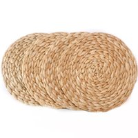 Jogo 4 Americano Fibra Natural Estilo Rústico 38cm Cru
