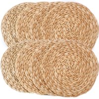 Jogo 8 Americano Fibra Natural Estilo Rústico 38cm Cru