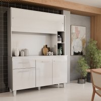 Cozinha Compacta Primavera 5 Portas 1 Gaveta Branco - Panorama Móveis