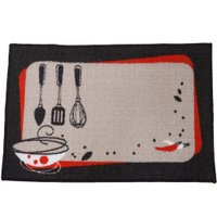 Tapete de Cozinha Colori Antiderrapante 40x60cm Utensílios