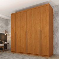 Guarda-Roupa Casal Joinville 6 Portas 4 Gavetas Cinamomo - Tcil Móveis