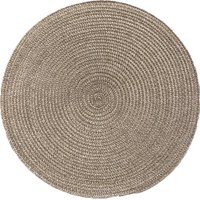 Kit 12 Americano Requinte Liso para Mesa Redondo 38cm Taupe