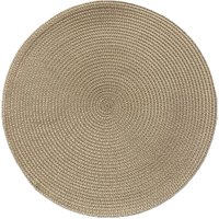 Kit 10 Americano Requinte Liso para Mesa Redondo 38cm Palha