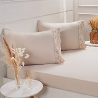 Jogo de Cama Solteiro Broderie 2 Pçs Bordado Inglês 88x188x30cm Machiatto