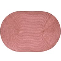 Kit 4 Americano Requinte Liso para Mesa Oval 30x45cm Rosê