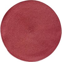 Kit 6 Americano Requinte Liso para Mesa Redondo 38cm Bordô